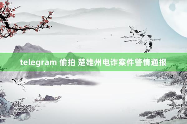 telegram 偷拍 楚雄州电诈案件警情通报